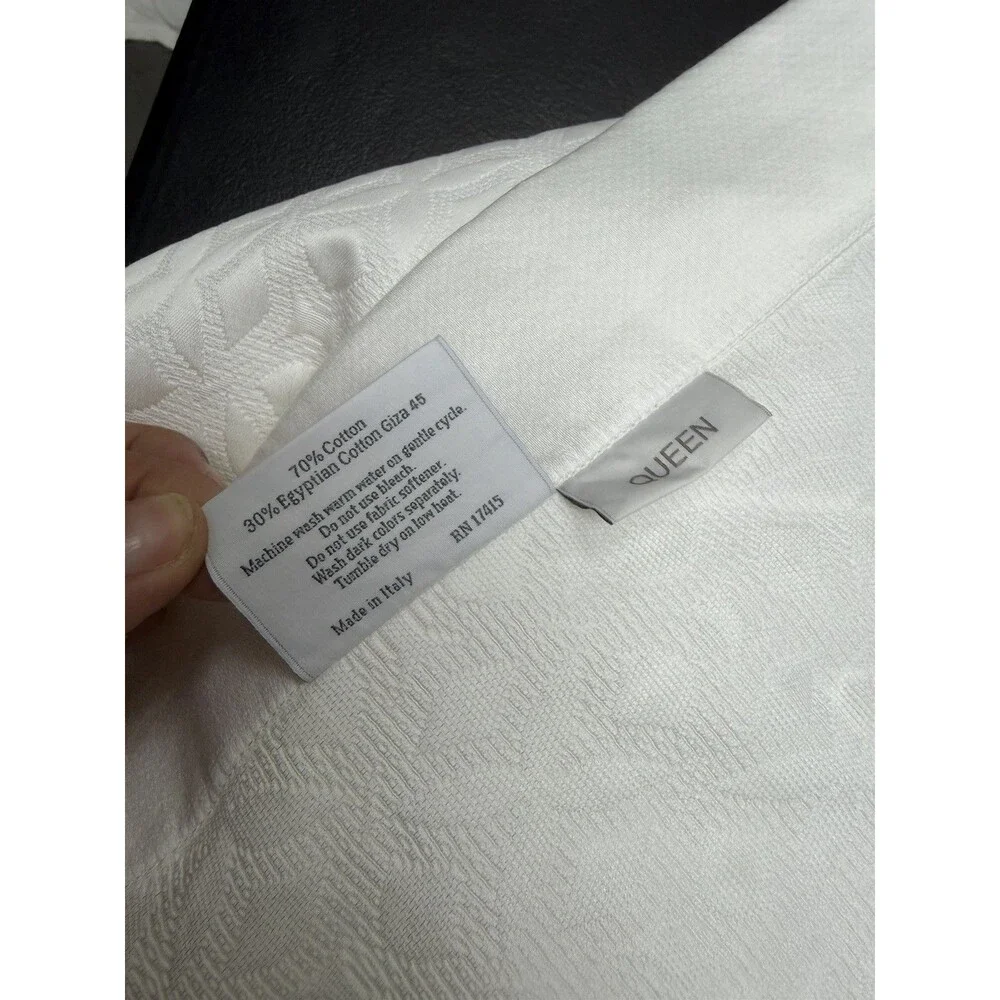 SFERRA Giza 45 Quattro 1837 Full/Queen Blanket Cover + 2 Standard Shams Giza 45